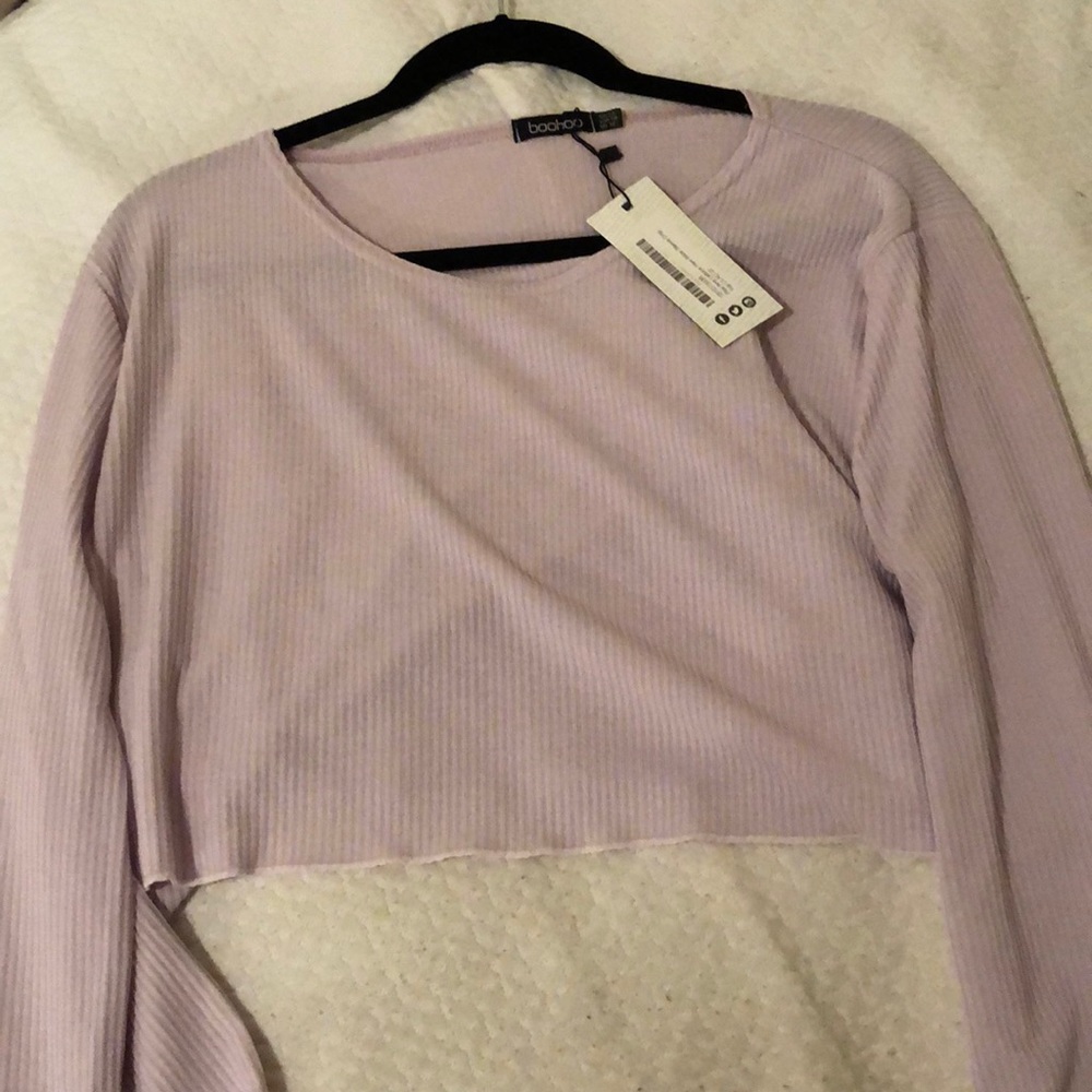 Bell sleeve crop top